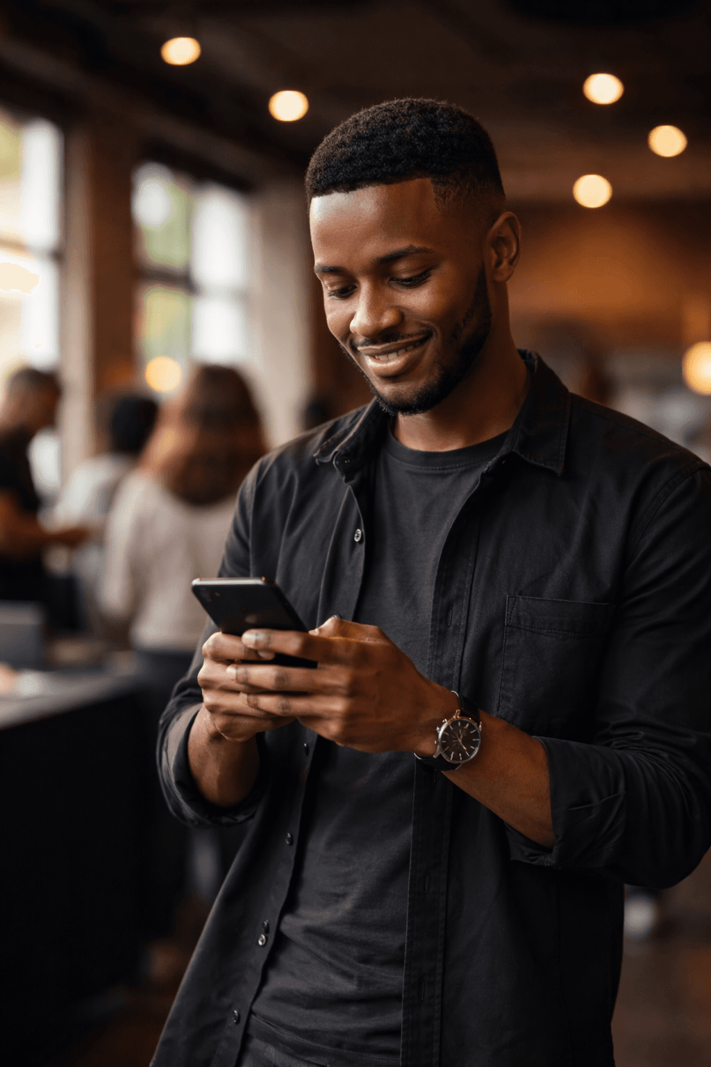 EventSlot mobile interface showing event management on the go